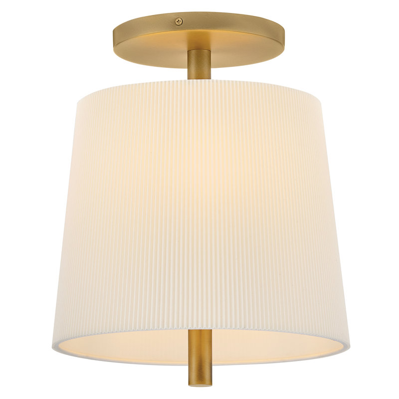 Hinkley Clive Small Semi-Flush Mount Ceiling Light, Heritage Brass