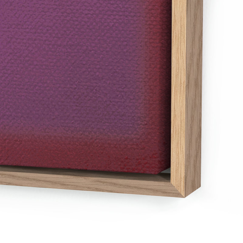 Composition Deep Painting by Charles Stuart, 32" H x 24" W x 2" D, Violet, Light Brown