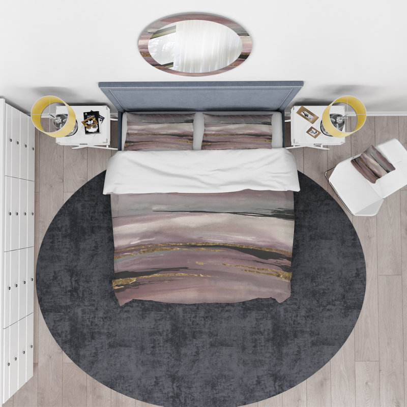 Ensemble de housse de couette Purple Glam Storm III - Glam & Shabby Elegance - Microfibre de polyester