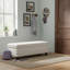 Banc de rangement en mélange de lin 51 po