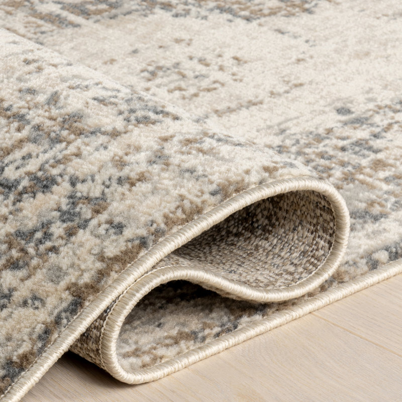 Tapis médaillon délavé Venn, Rectangle 4pi x 6 pi