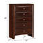 Commode rectangulaire à 5 tiroirs Bandzul-1534495346