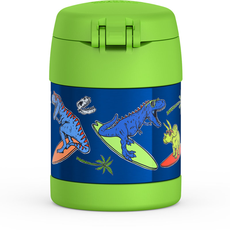 10 oz Pot à nourriture en acier inoxydable Funtainer® - Daring Dinos