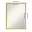 Miroir mural Incline Light Gold-119441030