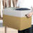  4 Pack Large Collapsible Fabric Storage Baskets with Handles for Closet and Shelves, Cream-1252641437