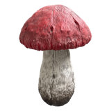Mushroom Statue Red Cap 15"