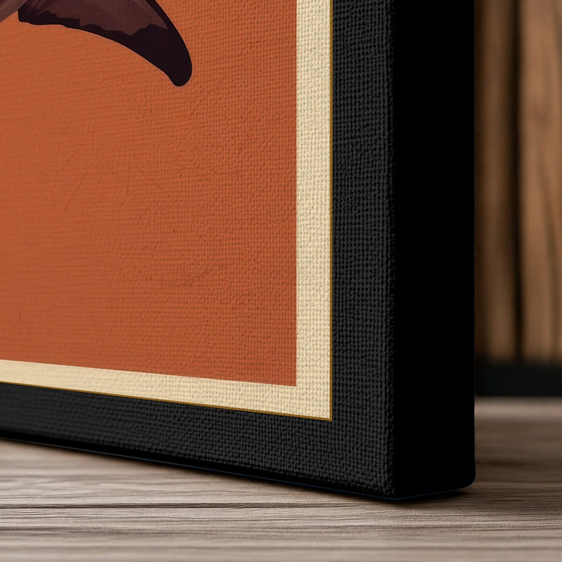 Great White Profile Coastal - Wrapped Canvas, 24x16 - 61.0 x 40.6 cm, Black Border