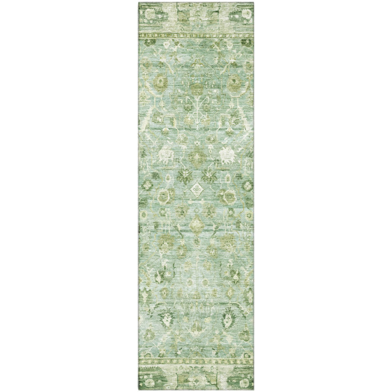 Premium Machine Washable Maag AMF1772 Global Rug, Runner 2'3" x 7'6"