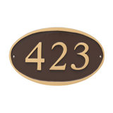 Ferris 1-Line Wall Address Plaque
