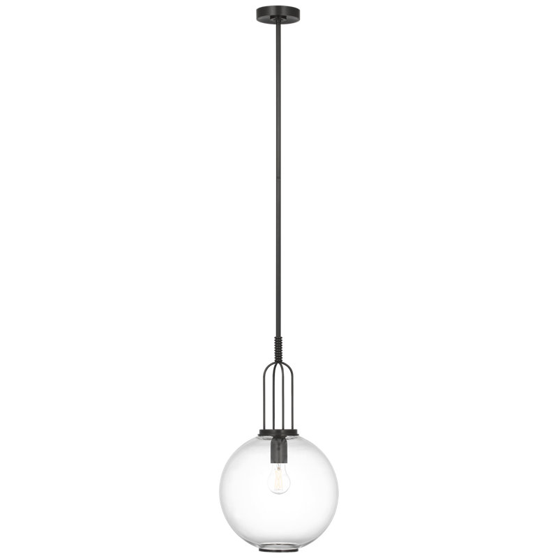 Marie Flanigan 1 - Light Pendant, Bronze, Clear, 12.25