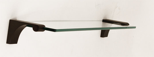 Luna Wall Shelf, Bronze, 18" W x 4" D