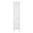 Benicio Freestanding Linen Accent Tower Cabinet with Faux Louvred Doors and Adjustable Shelf-355537215