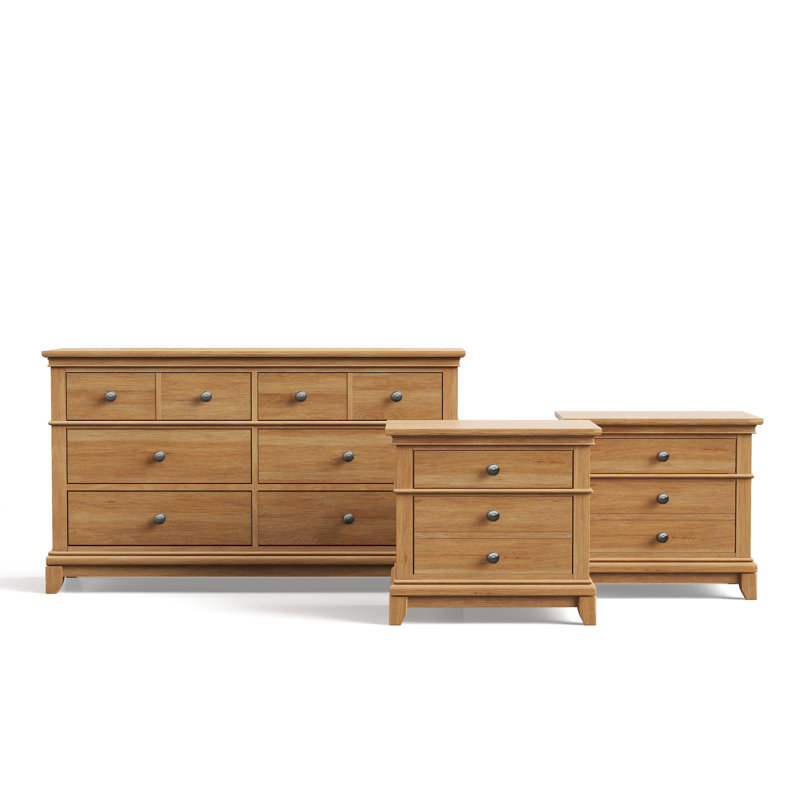 Earleene 3-Piece Nightstands And Dresser Set