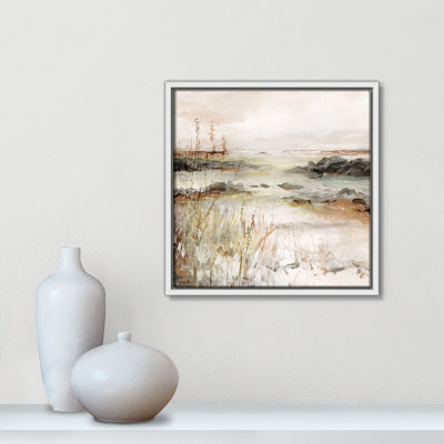 River's Meanderings - Square Version Print by Carol Robinson