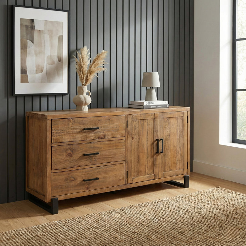 Kitson 150cm Solid Wood Sideboard