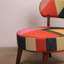 Fauteuil d'appoint vibrant avec revêtement en chenille de coton de qualité supérieure