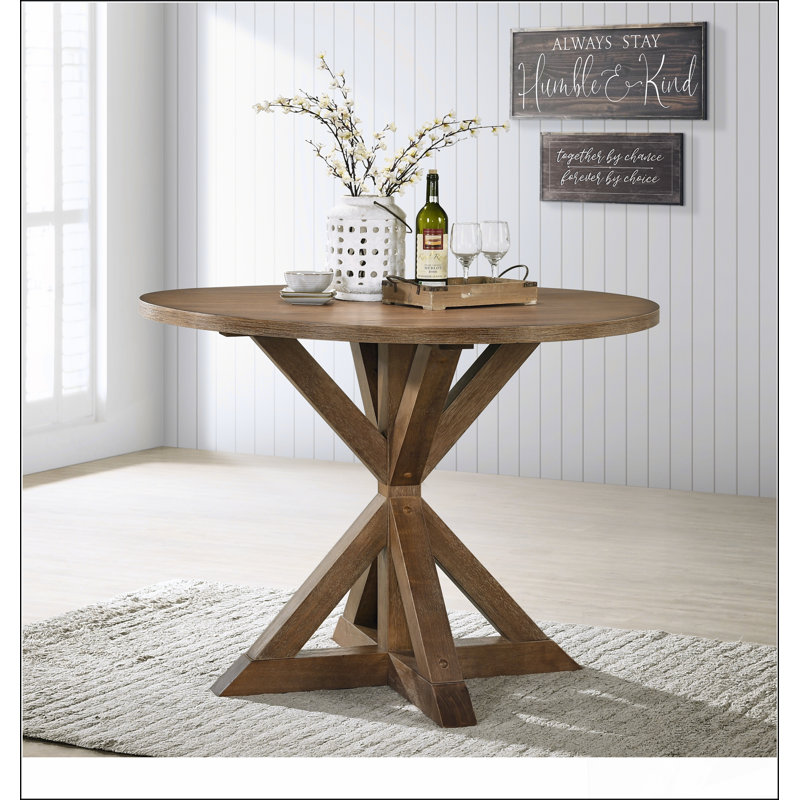 Table de salle à manger Windvale, Brun, H 36 po x L 47,2 po x l 47,2 po