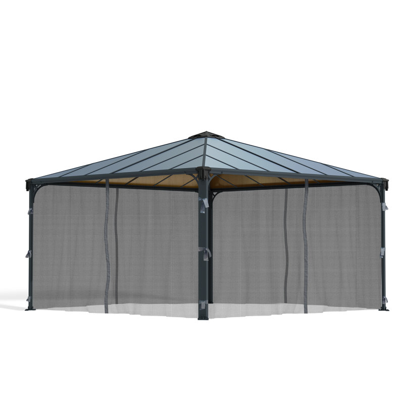 Gazebo Screen, 217cm H x 436cm W x 217cm D