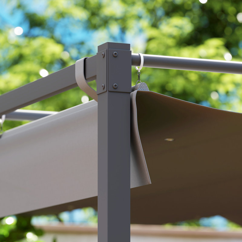 Cesaro Metal Pergola, Grey