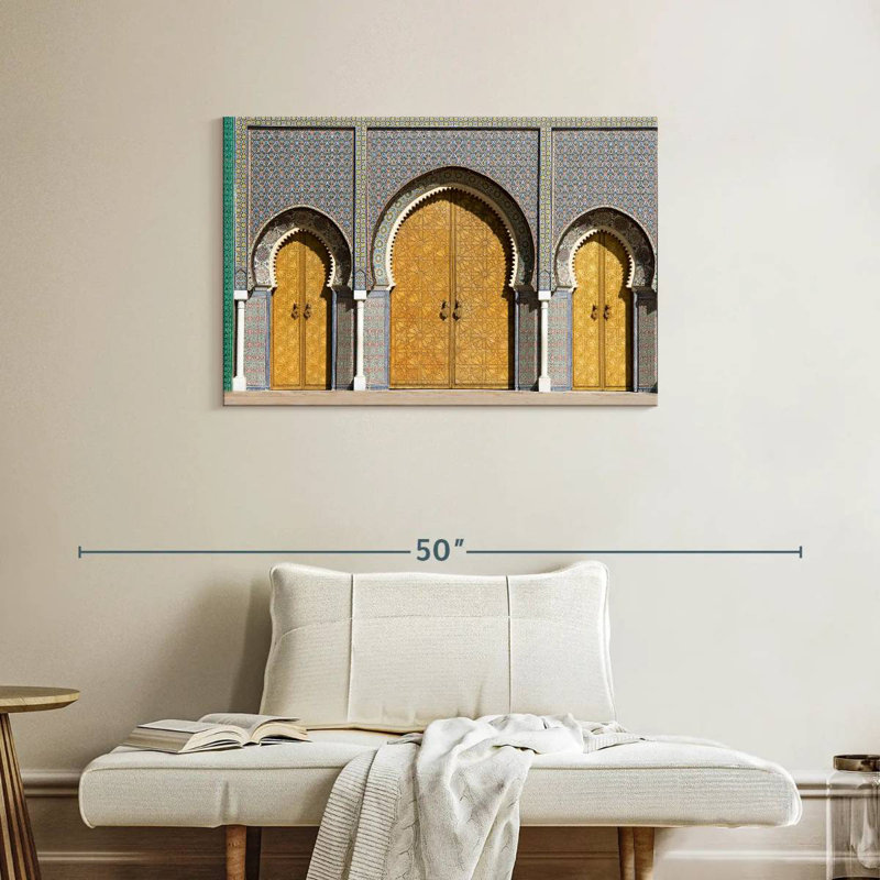 Portes de palais Lilie au Maroc, H 24 po x l 36 po