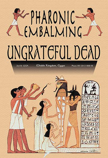 « pharonic embalming, unsaura dead » par wilbur pierce, impression