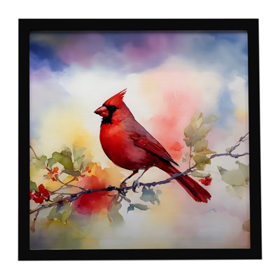 Cardinal Framed Metal Print