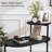 Round Coffee Table With Storage Tray 2 Tier