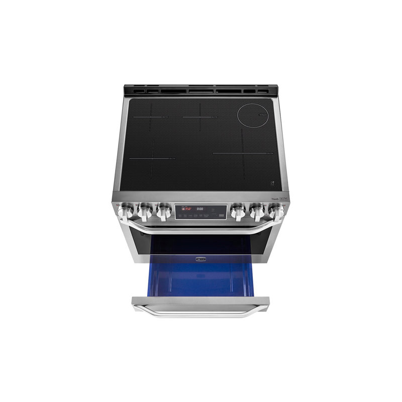 30" 6.3 cu. ft. Smart Slide-in Electric Range with Convection Oven