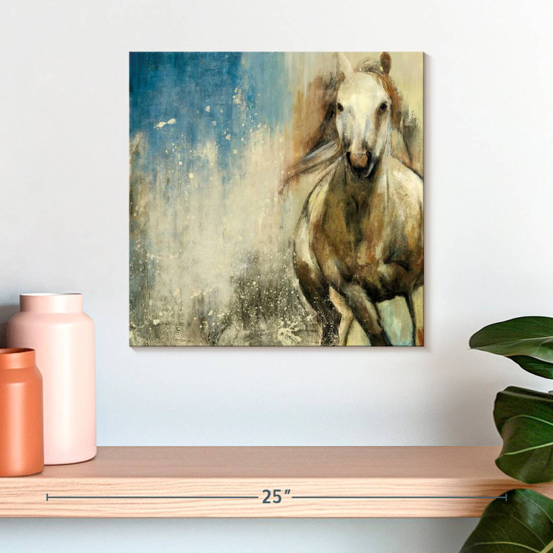 Cheval sauvage Crowle, H 16 po x l 16 po