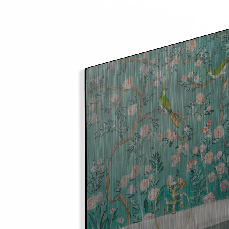 Art mural en métal Winston Porter «Chinoiserie Bath 2» par Julia Purinton, H 24 po x l 16 po