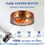 Ventilateur de plafond encastré en cage 20 po avec lumière, fandelier réversible à 6 vitesses avec télécommande Farmhouse, noyer foncé-1142944393