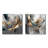 Abstract Shapes And Infinity Lines I - Abstract Shapes Wall Art Living Room Set Of 2-991014845-974433247-974433246