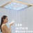 Rain Adjustable Shower Head 2.5 GPM GPM with Self-Cleaning