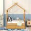 Lit simple, maison en bois avec tiroirs-473937367-473937360