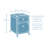 18.50'' Wide 2 -Drawer Mobile File Cabinet