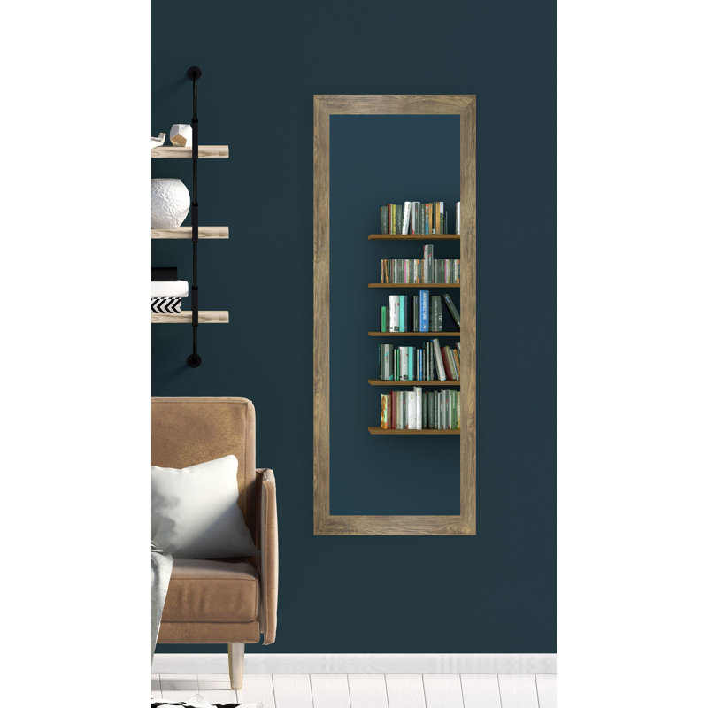 Hruby Mirror, 21" H x 60" W, Brown