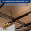Pavillon de jardin extérieur pour pergola, pavillon de jardin auvent en métal avec toit, grand patio robuste, terrasses, cour arrière-1123250193