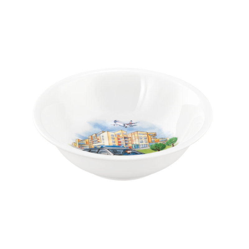 Compact 500ml Porcelain Cereal Bowl
