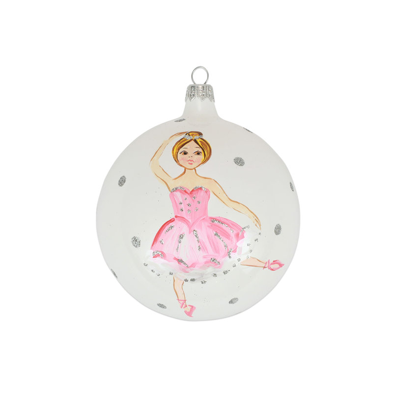 Nutcrackers 4'' Handmade Glass Nutcrackers Ball Ornament
