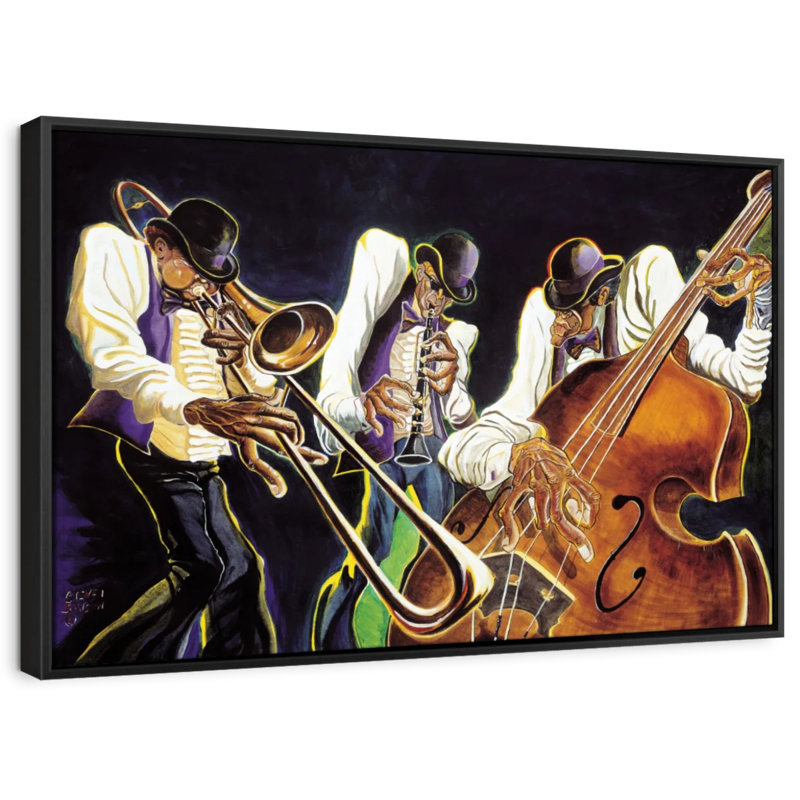 Jamming I Canvas Print, 9" H x 13" W