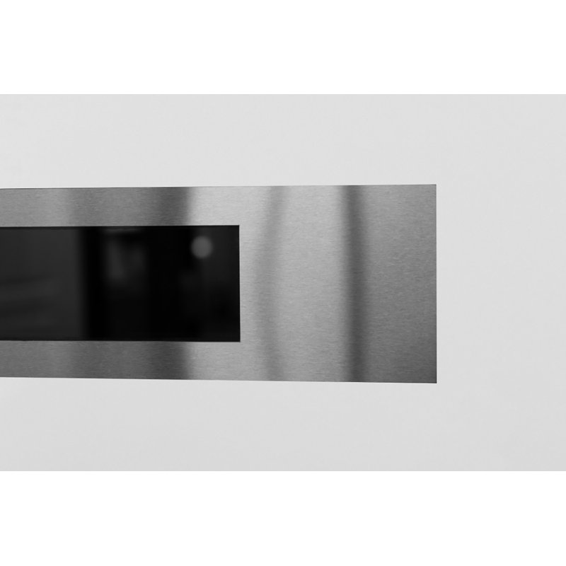 Porte d'entrée extérieure moderne en acier 36 po x 80 po - Inox S4 avec éclairage latéral, Blanc