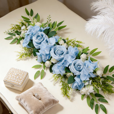 Guirlande de 23 pouces de soie rose et d'hortensia