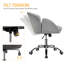 Desk Chair With Petal-shaped Backrest-356614250