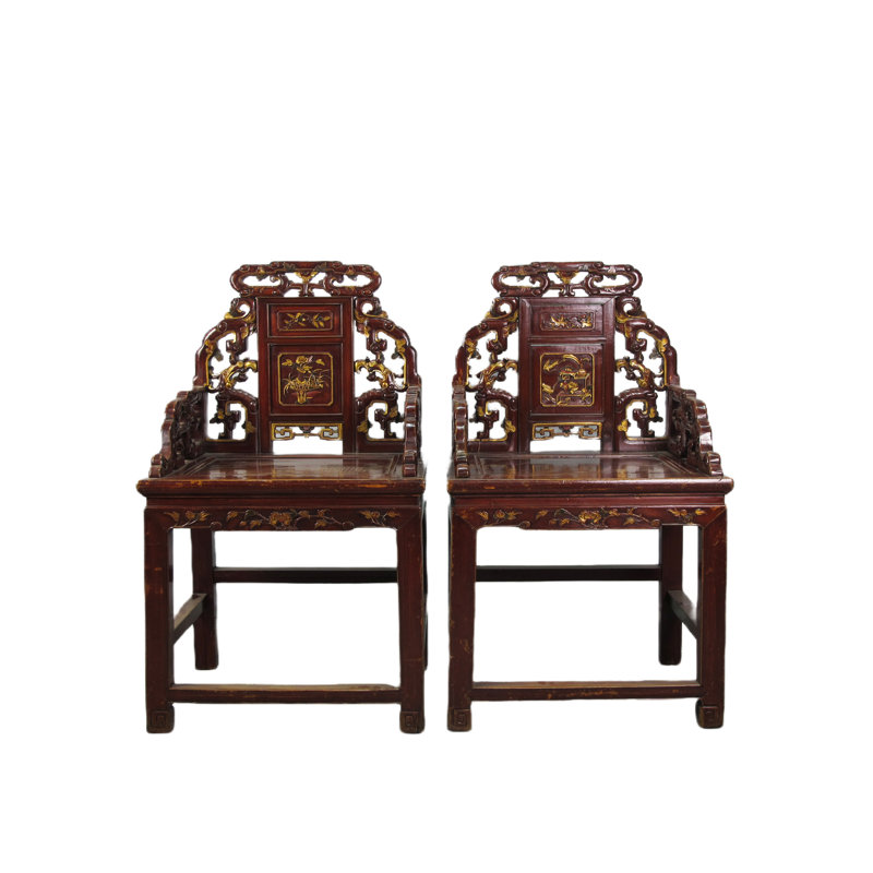 Asian Classic Solid Wood Arm Chair