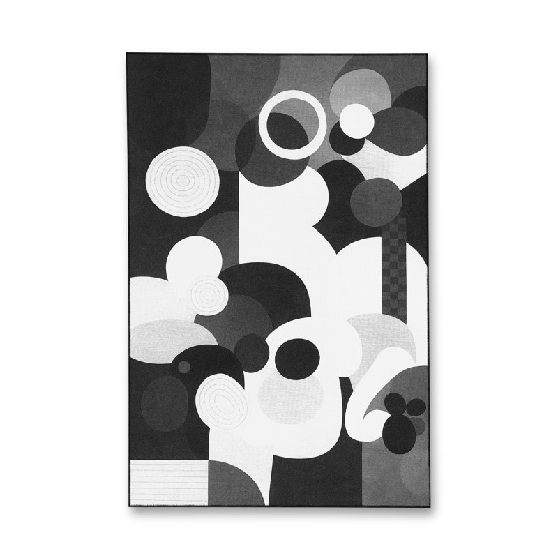 Tapis noir Mosso, 2'6" x 9'10"