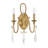 Fairchild 2-Light Wall Sconce in Warm Brass