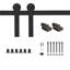 Pine Wood Sliding DIY Barn Door With Installation Hardware Kit-93178030-93178046