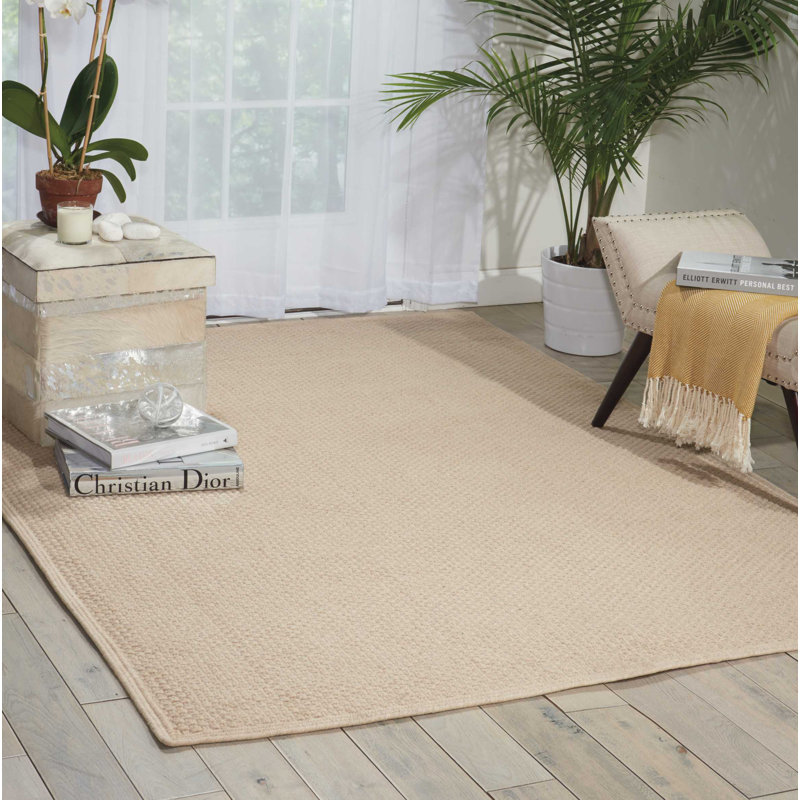 Tapis huître noué à la main Shetland, Rectangle 9 pi x 12 pi