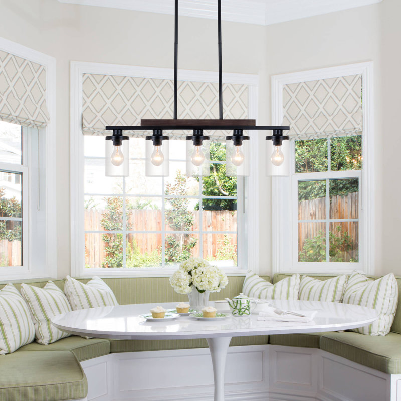Neyba 5 - Light Dimmable Kitchen Island Rectangle Chandelier