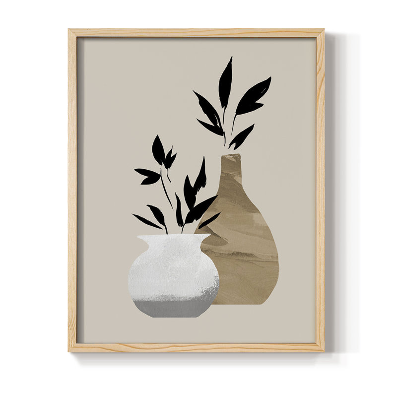 «Simple Bud Vases I», Naturel, H 11 po x l 9 po